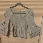 Light olive green flare arm shirt Size M Photo 0