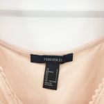 Forever 21  Womens Balletcore Swiss Dot Square Neck Ruched Bodysuit Size‎ S Pink Photo 3