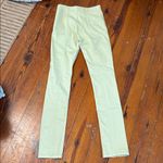 ZARA  split hem Trousers Size 6 light yellow green Photo 7
