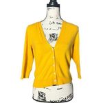 Lands' End Land’s End SZ XS yellow cardigan sweater Photo 0
