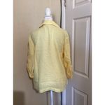 J.Crew  Camp Collar Shirt Featherweight Linen Blend Button Up Shirt Yellow 4 Photo 3