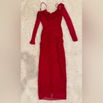 House Of CB NWOT  Katarina Red corset long sleeves maxi dress sz S Photo 5