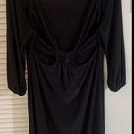 Sexy midi •low back revealing little black dress Size L Photo 0
