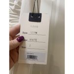 Mac Duggal  12231M Dress Womens Size 2 White Long Sleeve Ruched Gown Formal Photo 2