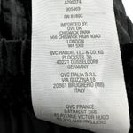 H by Halston  Trousers Pants Pleated Elastic Waist Wide Velvet Black Medium 36x34 Photo 3