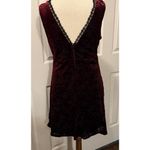 Trixxi  Dress Sz LG Burgundy Velvet Dark Romantic Babydoll Whimsigoth Vampire EUC Photo 1