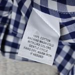 UNTUCKit Women's Blue White Gingham Belleza Button Up‎ Long Sleeve Shirt 4 NIB Photo 2