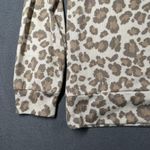Como Blu Lounge Set Womens Small Beige Leopard Print Sweatshirt Joggers Knit Tan Photo 10