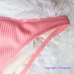 New! Set! Free People x Peony panel balconette highline pant bikini, size S Pink Photo 4