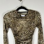 SNDYS x Revolve Skin Leopard Bodycon Maxi Dress Size XS Sexy Designer Going Out Brown Photo 1