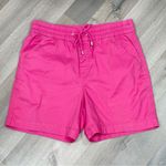 Croft & Barrow Cost & Barrow Chino Utility Shorts Pink Small Cotton Twill Elastic Waist Pull On Photo 3