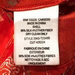 Joie  Silk Peasant Boho Blouse Women's Small Burnt Orange Career Hippie Dainty‎ Photo 5