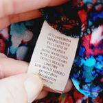 Ny Collection  Multicolored Floral Sheer Embellished Button Down Size Medium Photo 6