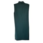 Theory 4 Slit Collar sheath dress Admiral Crepe Collar in Emerald green Photo 2