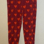 Lates by Kate PJ Heart Pajama Pants Size Large Red Photo 0