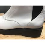 Stuart Weitzman  Women’s 8 Lodge Zip Leather Bootie Boots Shoes White $585 Photo 7