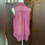 Paper Crane High Low Sheer Tie Front blouse Women’s L Photo 3