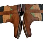 Seychelles  Cowboy Leather and Woven Fabric Boots, Sz 10 Photo 3