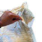 Coldwater Creek Linen Cotton Beige Patterned Pants Pull On Tie Waist Women Large Photo 4