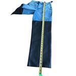 BLANK NYC Blankly NYC Baxter Ribcage Straight Leg Jeans Faux Leather Paneling NWOT Sz 25 Photo 7