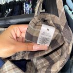 Favorite Daughter Ex Boyfriend Plaid Bra Top Brown Beige Size XL Photo 11