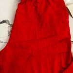 A New Day NWT Red Wide Leg Linen Pants Medium Long Photo 1