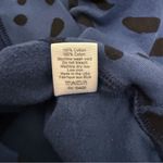 Clare V Blue Black Jaguar Animal Print Short Puff Sleeve Crew Neck Sweatshirt Size XS Photo 9