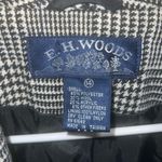 Houndstooth Vintage Classic E.H. Woods  plaid wool blazer sz 14 Photo 1