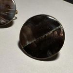 Vintage Signed Vogue JLRY Clip On Round Shell Earrings Photo 4