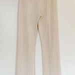 Mango / MNG Slit Hem Pants in Ecru Size S Photo 7