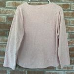 Oscar de la Renta Vintage Pink Floral Textured Sweater Large Photo 5
