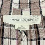 Treasure & Bond Plaid Short Sleeve Blazer woman’s size medium Photo 5
