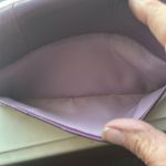 Coach  Cranberry Purple Solid Kristin Trifold  Leather Wallet Photo 10