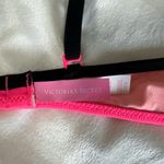 Victoria's Secret Pink/Coral/black bikini top swim Photo 1
