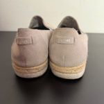 Toms Espadrilles Women's 10 Gray Suede Leather Palma Slip On Shoes Jute Platform Photo 12