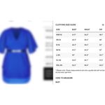 City Chic  Draped Faux Wrap Dress Ultra Blue XS 14 NEW Photo 9