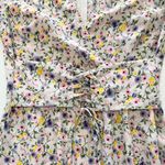 Pretty Little Thing Floral Print Corset Waist Ruffle Hem Mini Dress Stone Size 4 Photo 16