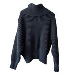 H&M ✨ Hunter Green Dark Green Collared Rib-knit Sz Small Sweater✨ Photo 5
