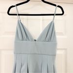 NBD  x Revolve Henri Midi Dress in Shadow Blue Pleated cocktail sz Small Photo 4
