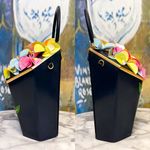 Kate Spade In Bloom 3D Bouquet Floral Top-Handle Bag Navy Multicolor GUC Photo 5