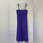 David's Bridal David’s Bridal Purple Sequin Beaded Chiffon Maxi Dress Size 12 Photo 1