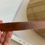 Vintage Robbie Nelson USA White Genuine Leather Golden Buckle Belt Size M/L Size M Photo 5