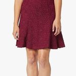 Nanette Lepore Woman Plus Flirty Lace Flounce Skirt Cranberry 22W NEW Photo 0