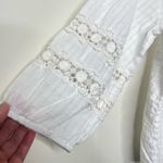 Krazy Kat  Peasant Style Blouse Top Women’s Size 2X Boho Beachy Crochet Cotton Photo 2