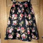 Women’s la robe Floral boutique Black midi shirt size s Photo 0