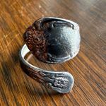 Oneida Korea Silverplate Spoon Band Wrap Ring Silver Photo 3