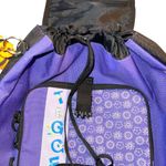 Disney Vintage Winnie the Pooh Kids Tigger Backpack Purple Black Floral Photo 3