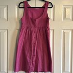 J.Crew  Women’s Magenta Textured Tank Dress - Size 4 Photo 4