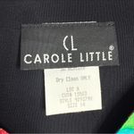 Carole Little 2 Piece Set Long Sleeve Top w/ Shorts Multicolor Size 14 Vintage Black Photo 4