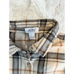 Unbranded Fleece Shacket Womens Medium Gold Plaid Warm Pockets Outdoors Unlined‎ Photo 7